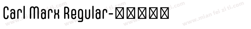 Carl Marx Regular字体转换